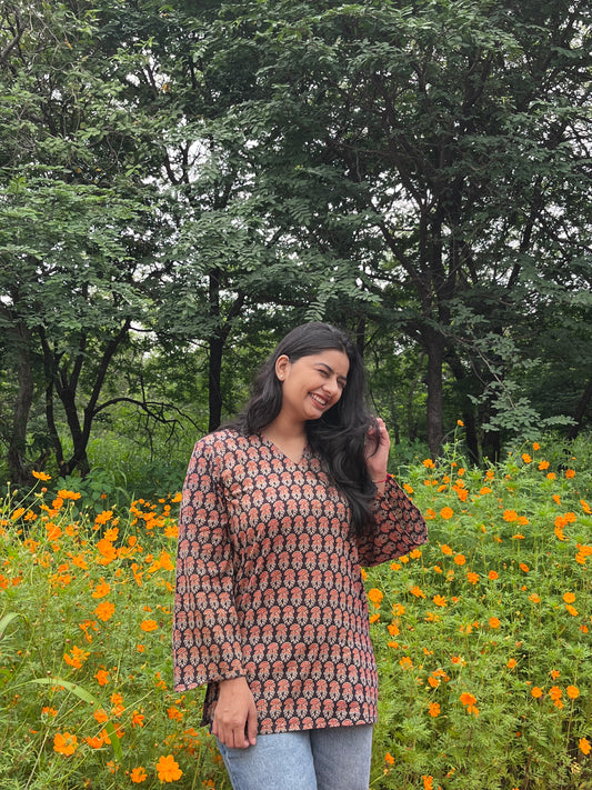 Samaiya Bell Sleeves Kurti