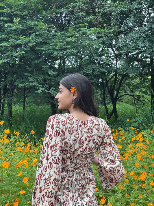 Bagru Handblock Kurti